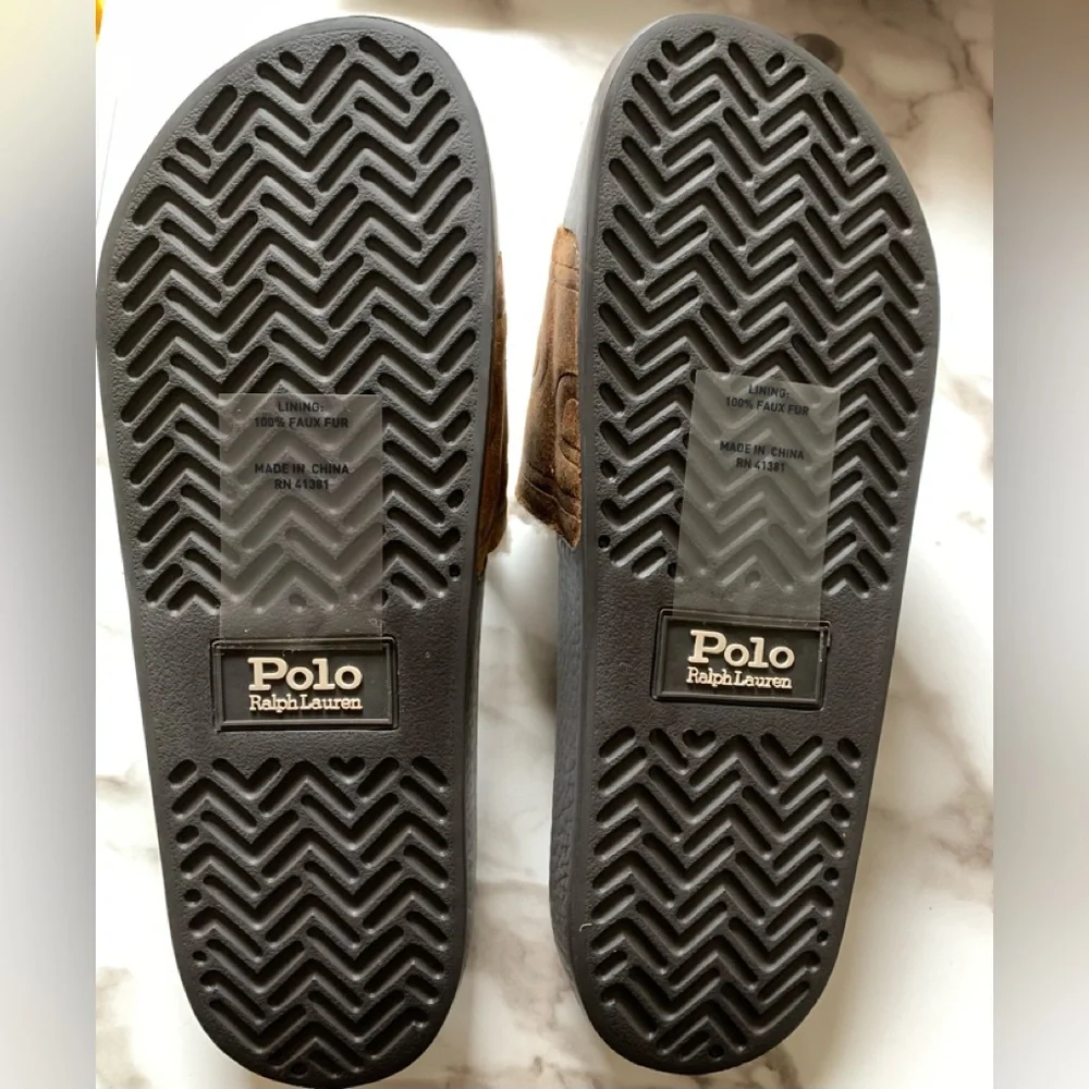 🎈HOST PICK🎈Men’s Polo Ralph Lauren Suede Slides Sandals Flip Flops - Picture 2 of 5